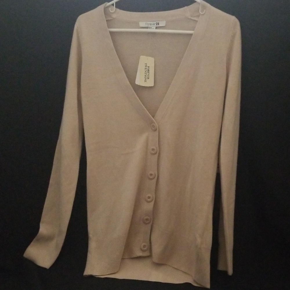 NWT Creamy Tan Cardigan